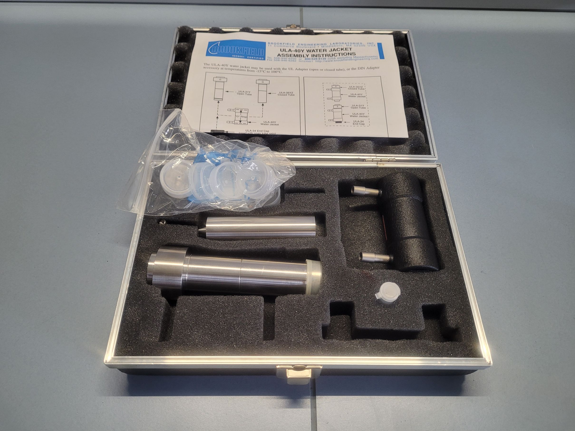 brookfield UL/Y adapter for viscometer