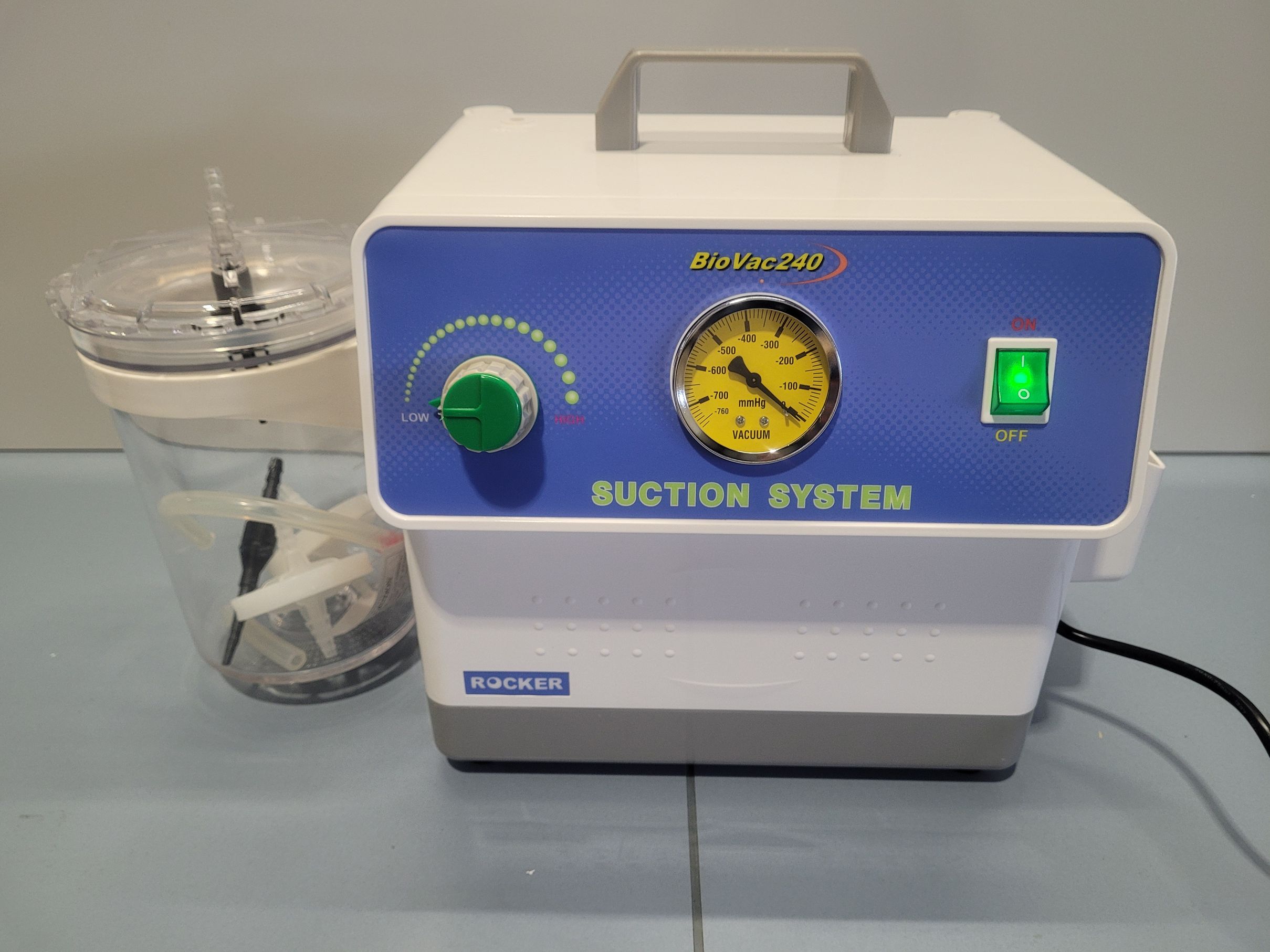 Portable suction system, vacuum pump ROCKER BIOVAC 240