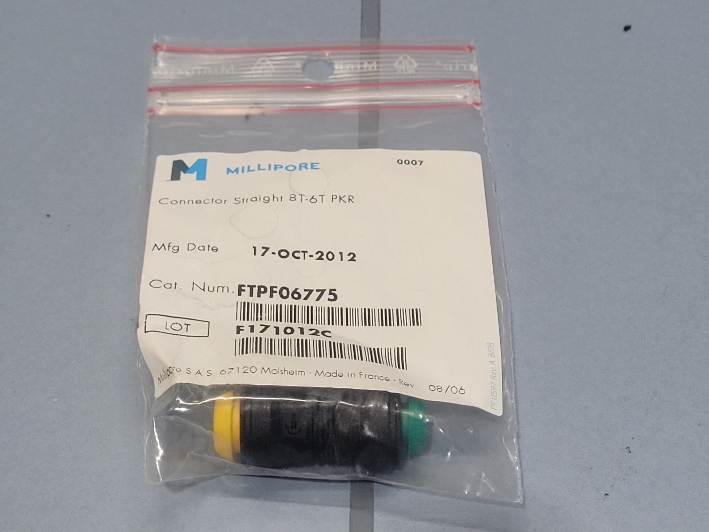 Merck Millipore Connection Straight 8T-6T PKR