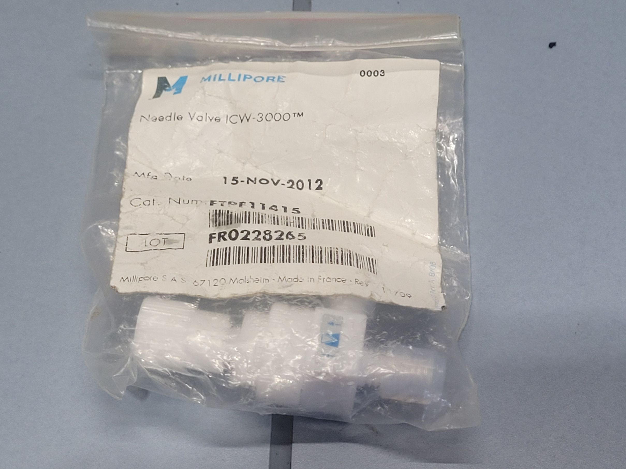 Merck Millipore Needle Valve ICW3000 FTPF11415
