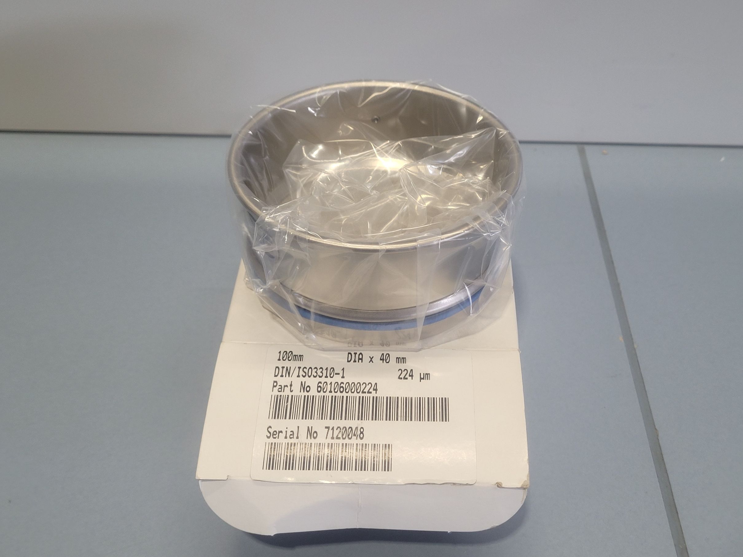 RETSCH stainless steel test sieve 100x40mm - 224 μm
