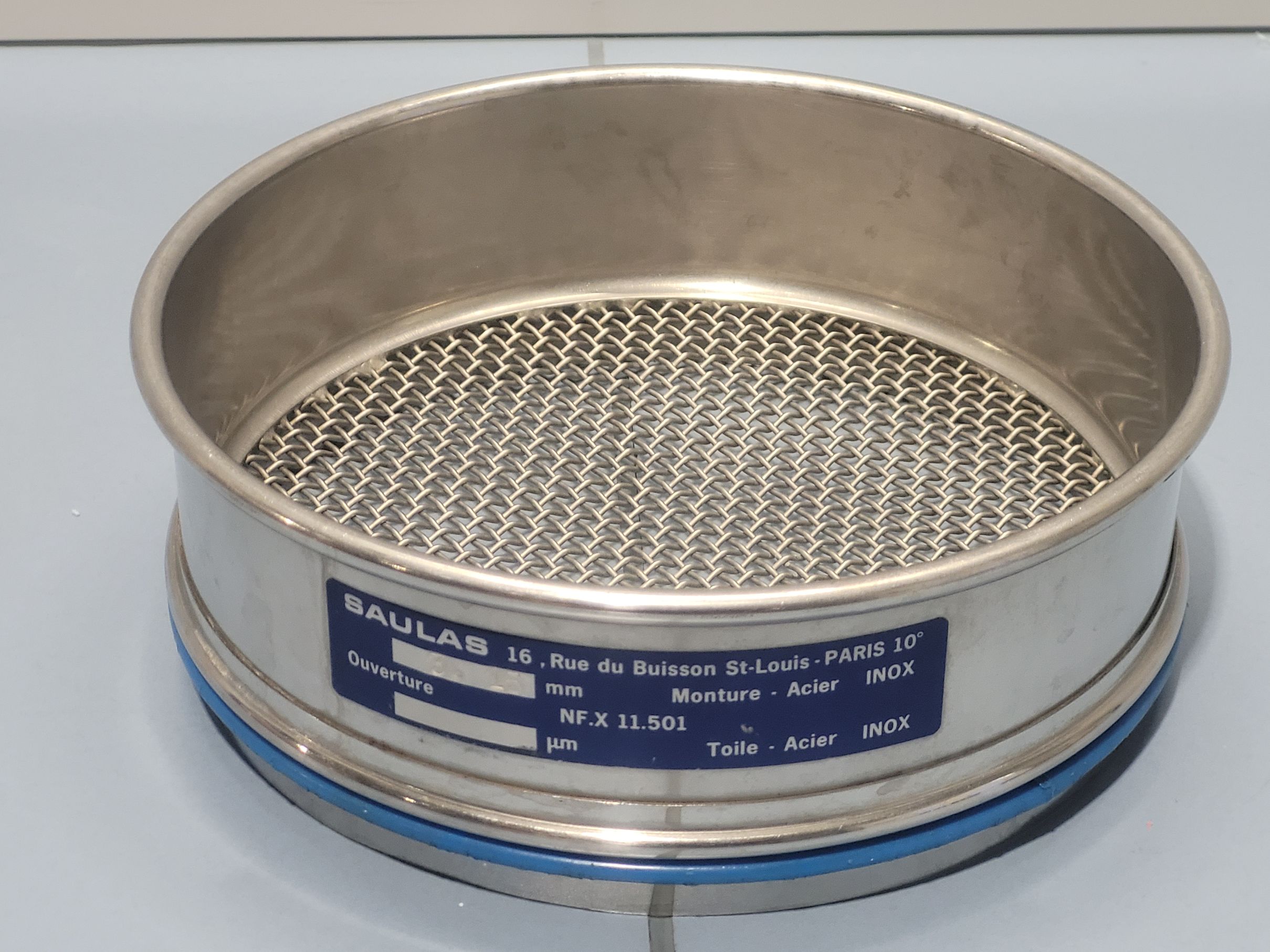 SAULAS 200x50mm Stainless Steel Test Sieve - 3.15mm