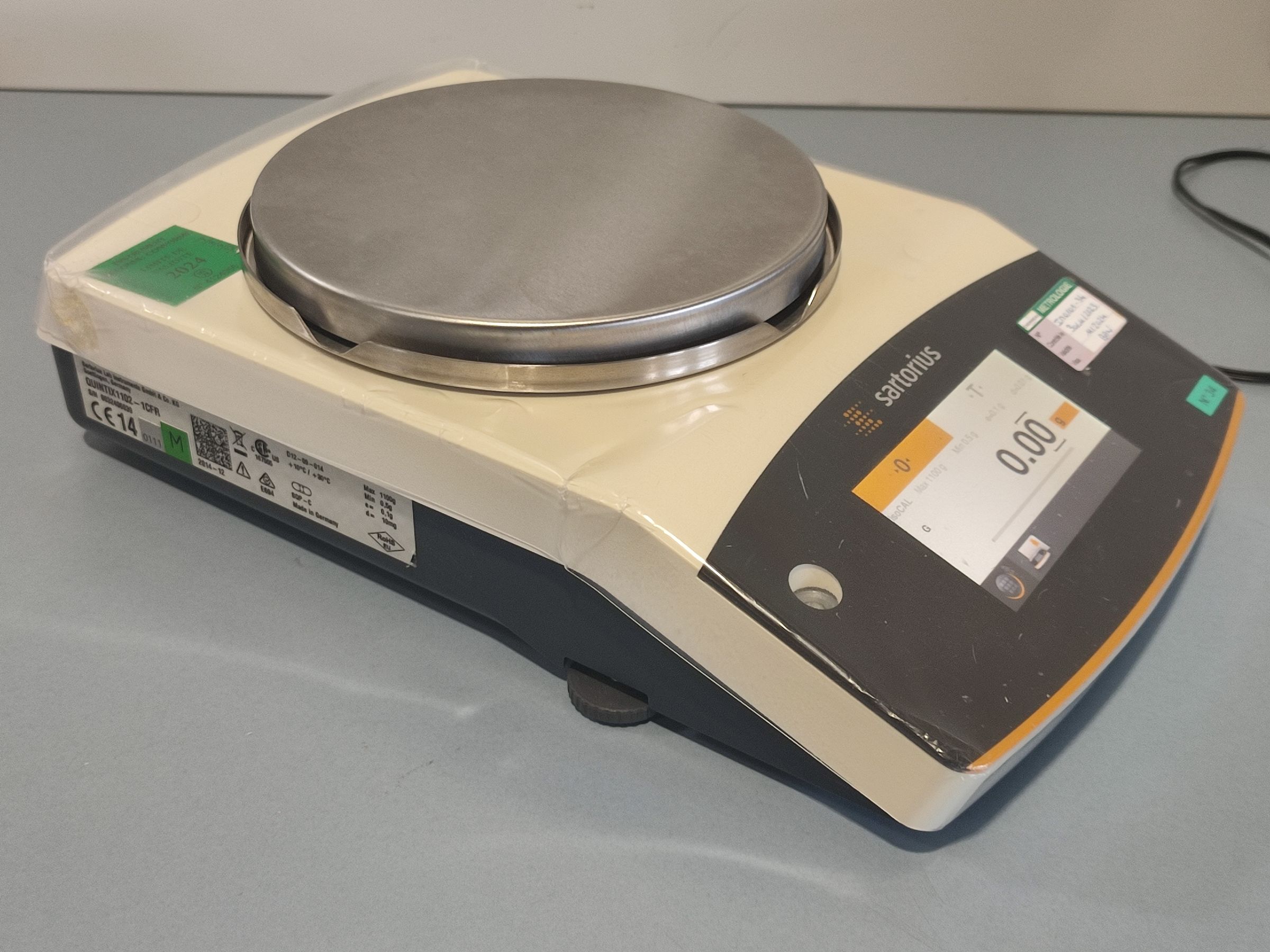 SARTORIUS QUINTIX 1102 1CFR Precision Balance 1100g / 0.01g