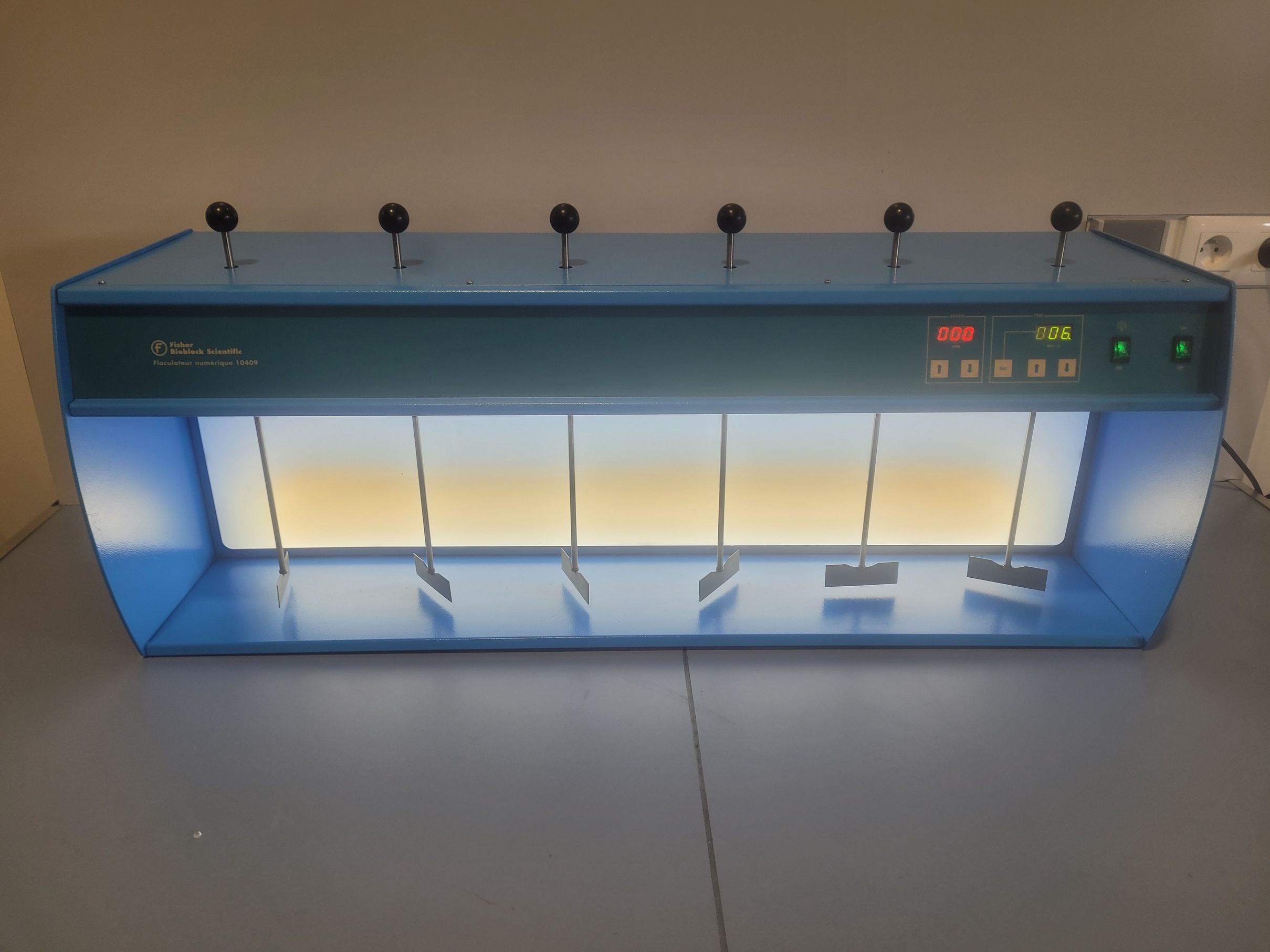 VELP JLT6 Digital Flocculator / FISHER BIOBLOK SCIENTIFIC 10409 - 6 positions