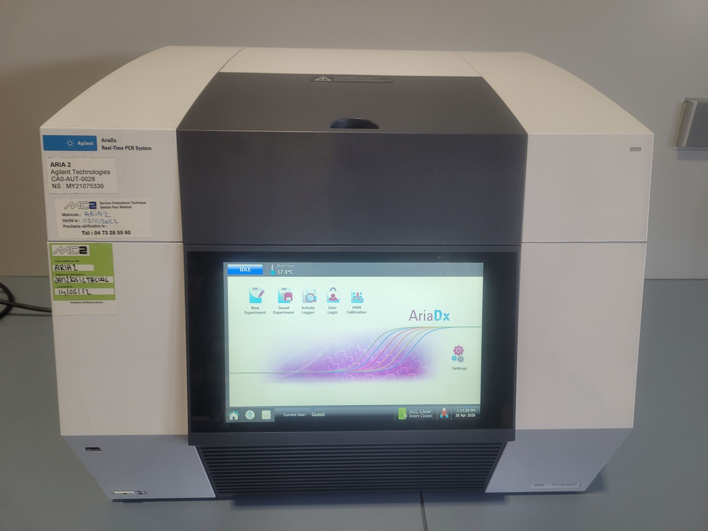 Agilent AriaDx Real Time PCR Instrument Thermal cycler K8930AA